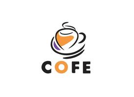 Tasse von Kaffee Silhouette Vektor Illustration auf ein Weiß Hintergrund