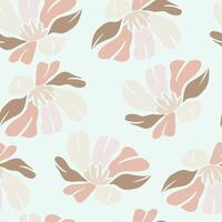 retro Boho Blumen, Pastell- Blumen- nahtlos Muster vektor