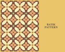 Batik Muster mit retro Stil und Farbe vektor