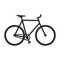 fixie cykel ikon vektor