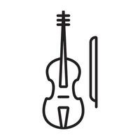 Symbolvektor für Violine vektor