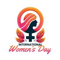 International Damen Tag Illustration zum Banner. Poster vektor