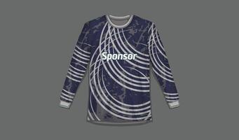 tshirt sporter design för tävlings jersey cykling fotboll gaming vektor