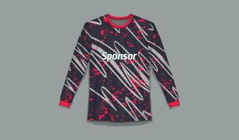 T-Shirt Sport Design zum Rennen Jersey Radfahren Fußball Spielen vektor
