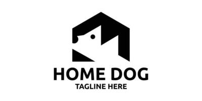 Logo Design Hund heim, Haustier heim, Klinik, Haustier Geschäft, Logo Design Vorlage, Symbol, kreativ Idee. vektor