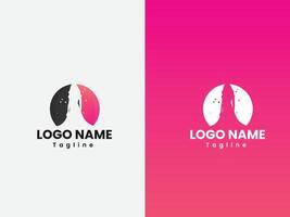 Mädchen Mode Logo Design Vorlage vektor