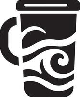 vatten plast råna vektor ikon logotyp silhuett, ClipArt, symbol svart Färg silhuett 7