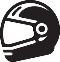 minimal motorcykel hjälm ikon, svart Färg vektor silhuett, vit bakgrund 24