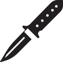 minimal kniv ikon, ClipArt, symbol, svart Färg vektor silhuett, vit bakgrund 19