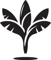 Haus Pflanze Vektor Symbol, Clip Art, Symbol, schwarz Farbe Silhouette 4