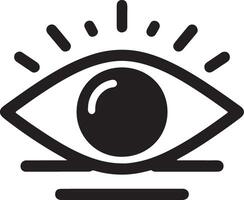 minimal öga vård logotyp vektor ikon, platt symbol, svart Färg silhuett, vit bakgrund 13