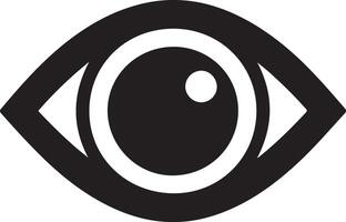 minimal Auge Pflege Logo Vektor Symbol, eben Symbol, schwarz Farbe Silhouette, Weiß Hintergrund 20