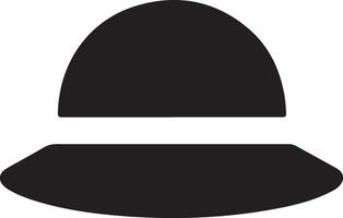 minimal retro Hut Symbol, Clip Art, Symbol, schwarz Farbe Silhouette 2 vektor