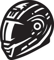 minimal Motorrad Helm Symbol, schwarz Farbe Vektor Silhouette, Weiß Hintergrund 20