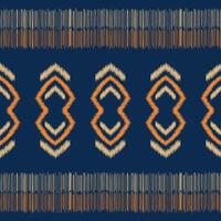 traditionell ethnisch Ikat Motiv Stoff Muster geometrisch Stil.afrikanisch Ikat Stickerei ethnisch orientalisch Muster Blau Hintergrund Hintergrund. abstrakt, Vektor, Illustration. Textur, Rahmen, Dekoration. vektor