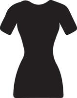 minimal kvinna förkläde vektor ikon silhuett, ClipArt, symbol, svart Färg silhuett 21