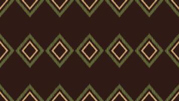 traditionell ethnisch Ikat Motiv Stoff Muster Hintergrund geometrisch .afrikanisch Ikat Stickerei ethnisch orientalisch Muster braun Hintergrund Hintergrund. abstrakt, Vektor, Illustration. Textur, Rahmen, Dekoration. vektor