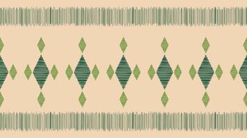 traditionell ethnisch Ikat Motiv Stoff Muster Hintergrund geometrisch .afrikanisch Ikat Stickerei ethnisch Muster braun Sahne Hintergrund Hintergrund. abstrakt, Vektor, Illustration. Textur, Rahmen, Dekoration. vektor