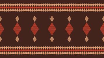 traditionell ethnisch Ikat Motiv Stoff Muster Hintergrund geometrisch .afrikanisch Ikat Stickerei ethnisch orientalisch Muster braun Hintergrund Hintergrund. abstrakt, Vektor, Illustration. Textur, Rahmen, Dekoration. vektor