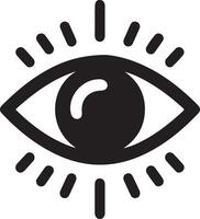 minimal Auge Pflege Logo Vektor Symbol, eben Symbol, schwarz Farbe Silhouette, Weiß Hintergrund 19