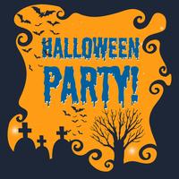 Plakat der Halloween-Party vektor