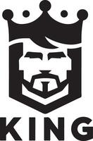 minimal kung varumärke logotyp begrepp, svart Färg silhuett, vit bakgrund 17 vektor