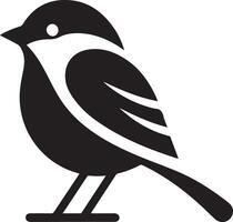 Fink Vogel Logo Konzept, schwarz Farbe Silhouette, Weiß Hintergrund 34 vektor