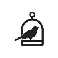 Vogel Käfig Symbol Logo Symbol, Vektor Illustration Design