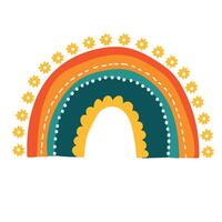 süß Regenbogen Clip Art. Kinder- Illustration. vektor