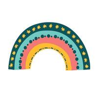 süß Regenbogen Clip Art. Kinder- Illustration. vektor