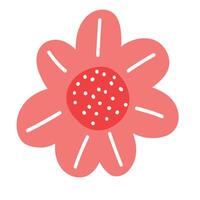 süß Blume Clip Art. Kinder- Illustration. abstrakt. vektor