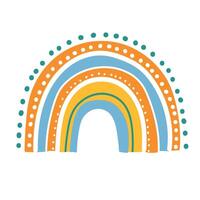 süß Regenbogen Clip Art. Kinder- Illustration. vektor