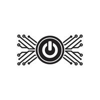 auf aus Taste Symbol Logo Symbol, Vektor Illustration Design