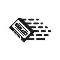 Band Kassette Symbol Logo Vektor Design Vorlage