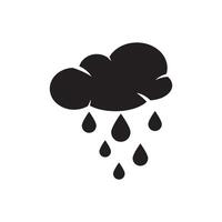 Regen Wolke Symbol Symbol Design, Vektor Illustration
