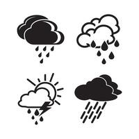 regn moln symbol ikon design, vektor illustration