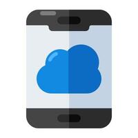 ein Icon-Design des Cloud-Smartphones vektor