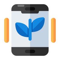 Premium-Download-Symbol von Mobile Leaf vektor