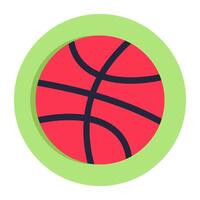 ein einzigartig Design Symbol von Basketball vektor