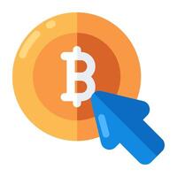 ein Icon-Design von Bitcoin vektor