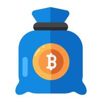 ein Icon-Design von Bitcoin vektor