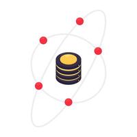 ein einzigartig Design Symbol von Daten Wissenschaft vektor