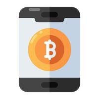 ein Icon-Design von Bitcoin vektor