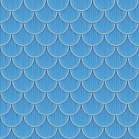 Blau Fisch Rahmen Linien, nahtlos Muster vektor