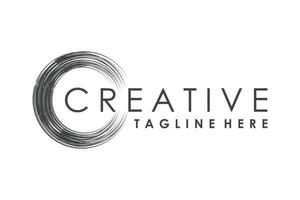 Bürste Logo Design kreativ Konzept vektor