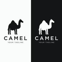 Wüste Kamel Tier Logo Vorlage Design mit kreativ Idee. vektor