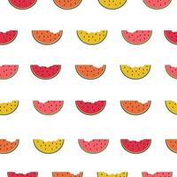 vattenmelon vektor illustration sömlös mönster