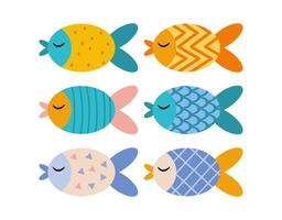 söt fisk sömlös mönster för barn tapeter, omslag, eller tyg vektor