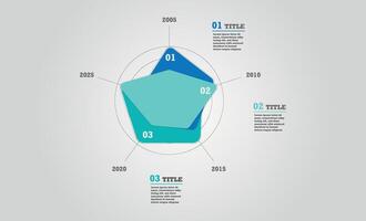 radar diagram element Färg infografik. vektor
