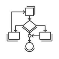 Algorithmus rechnerisch Logik Vektor Symbol Design